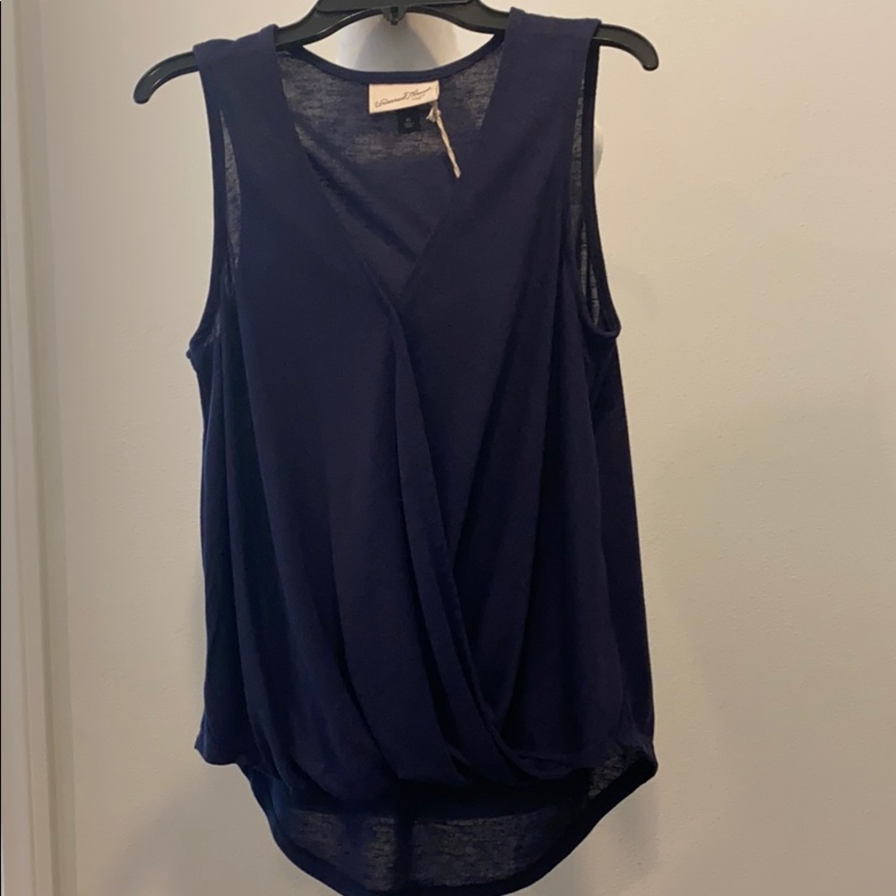 Navy Blue tank top dressier
